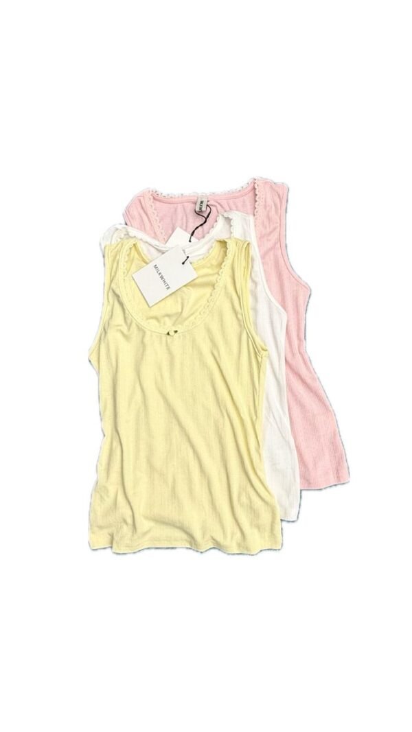 Milk White top pack of 3