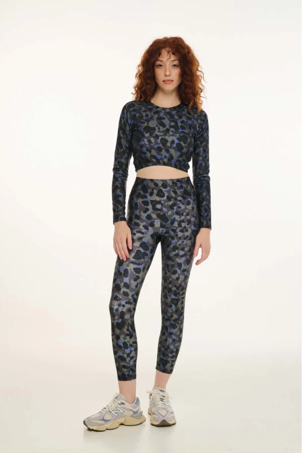 Lynn high waist-leopard/P.C.P. κολάν - Image 5