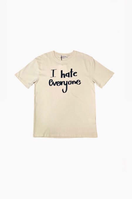 T-shirt "I hate everyone" beige/Milk White μπλούζα