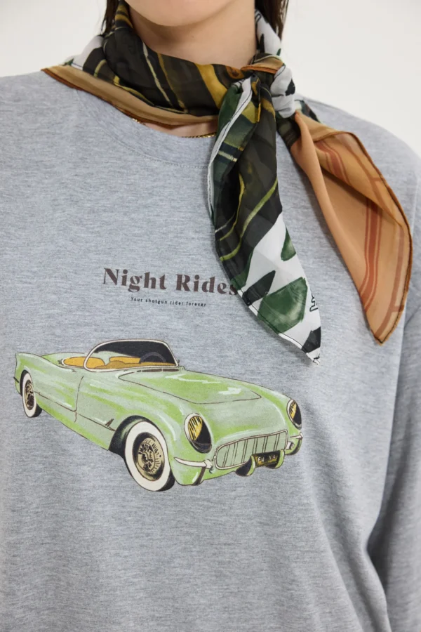 Cheetah T-Shirt (Retro Car Grey)/Hemithea t-shirt - Image 2