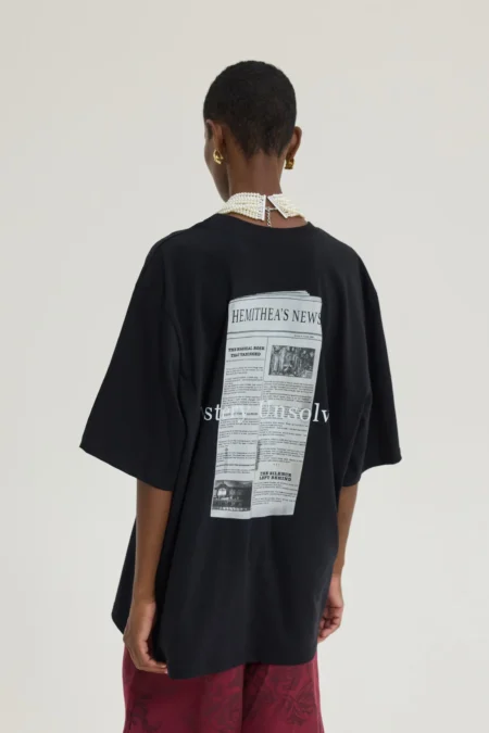 Cheetah T-Shirt Black (Hemithea News)/Hemithea t-shirt