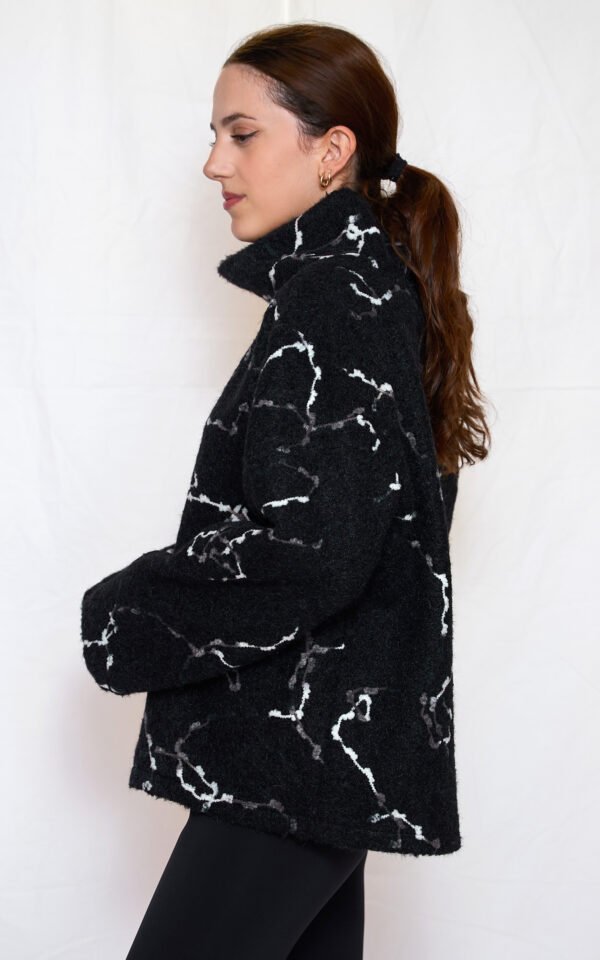 High neck knit top black/Ckontova πλεκτό τοπ - Image 2