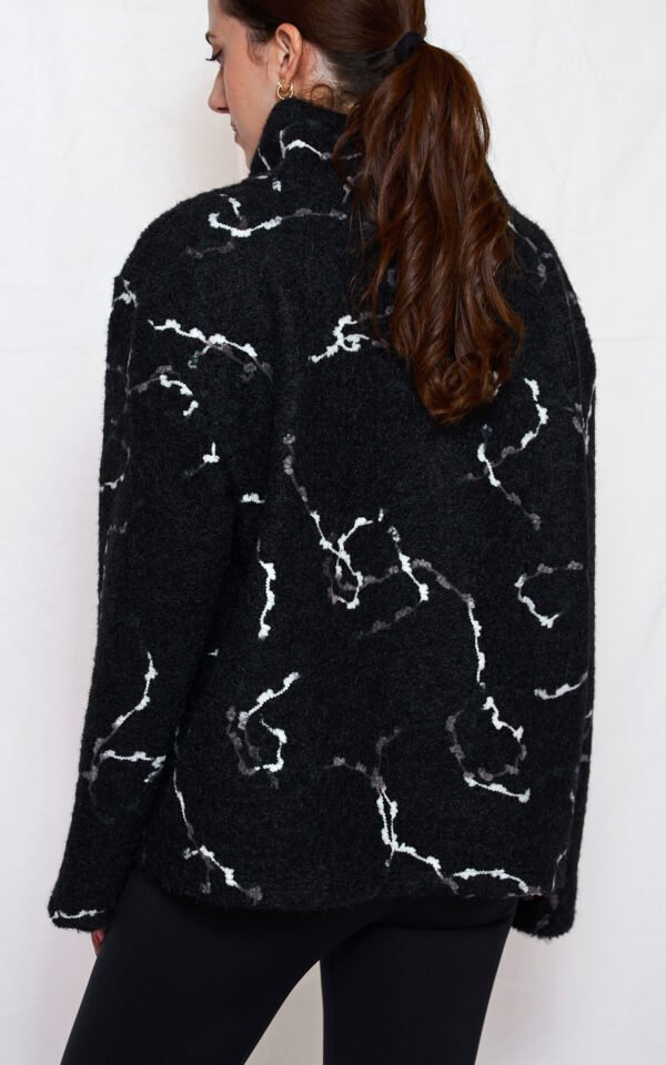 High neck knit top black/Ckontova πλεκτό τοπ - Image 3