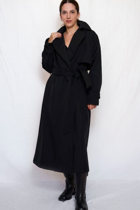 Trench coat black/Ckontova πανωφόρι
