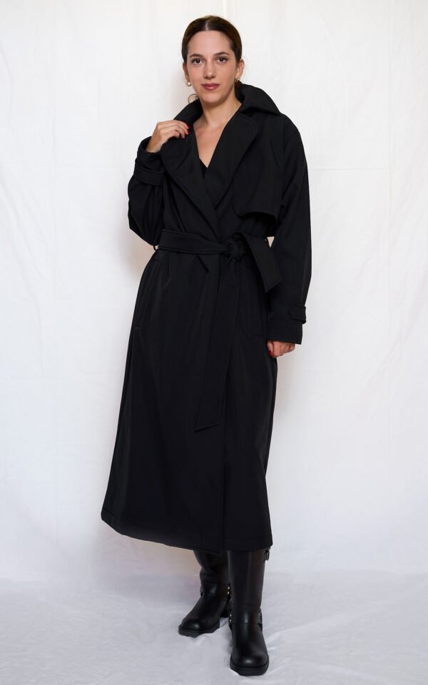 Trench coat black/Ckontova πανωφόρι