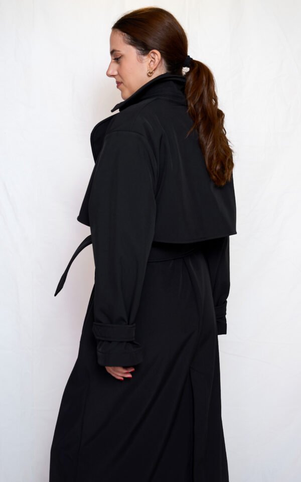 Trench coat black/Ckontova πανωφόρι - Image 2