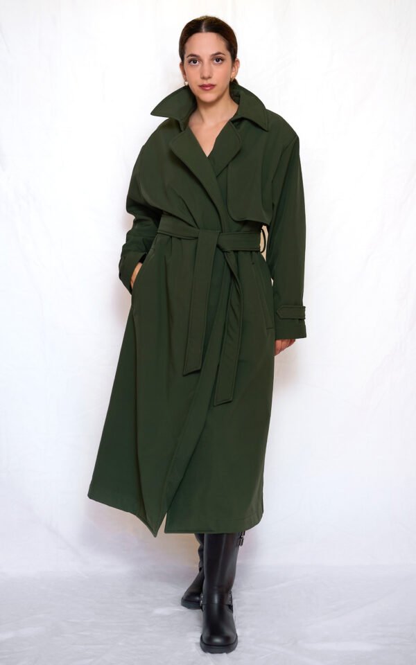 Trench coat khaki/Ckontova πανωφόρι