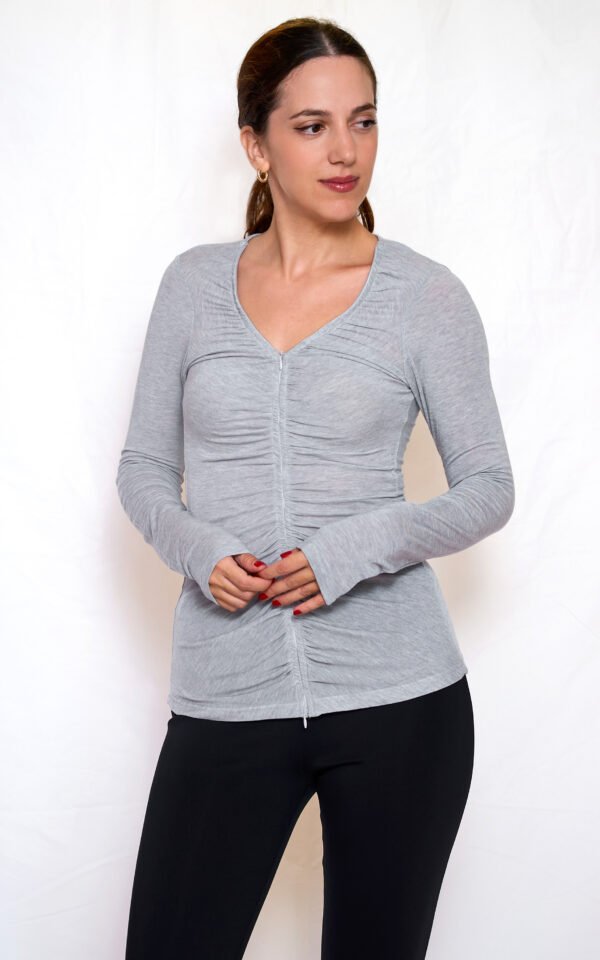 Zip top grey/Ckontova τοπ