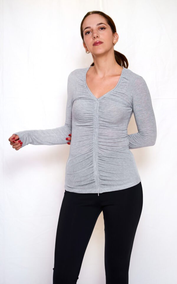 Zip top grey/Ckontova τοπ - Image 2