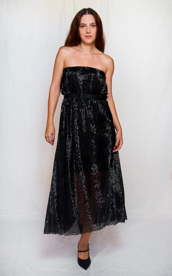 Beaded dress black one size/ckontova φόρεμα