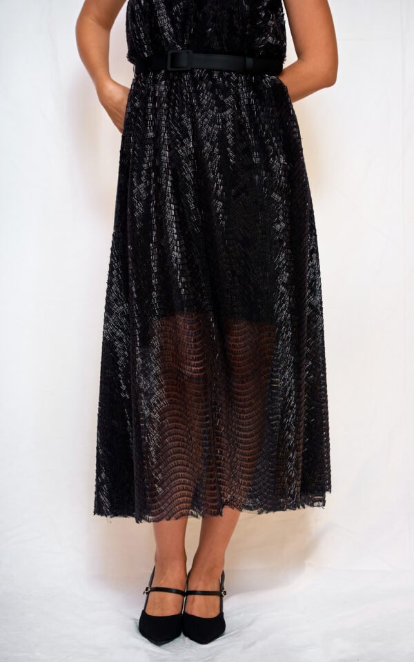 Beaded dress black one size/ckontova φόρεμα - Image 4