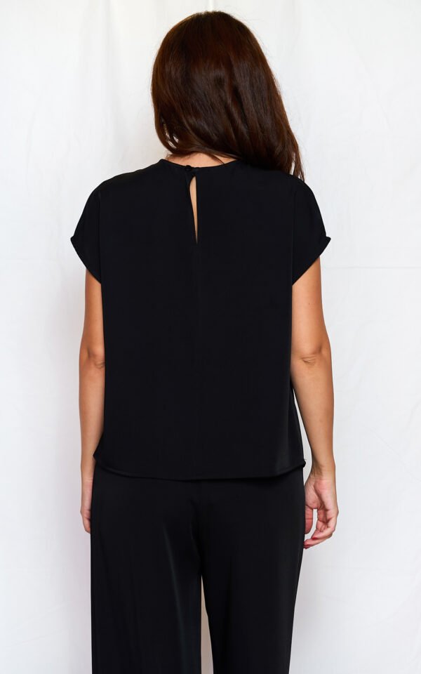 Black pleated top/ckontova μπλούζα - Image 5