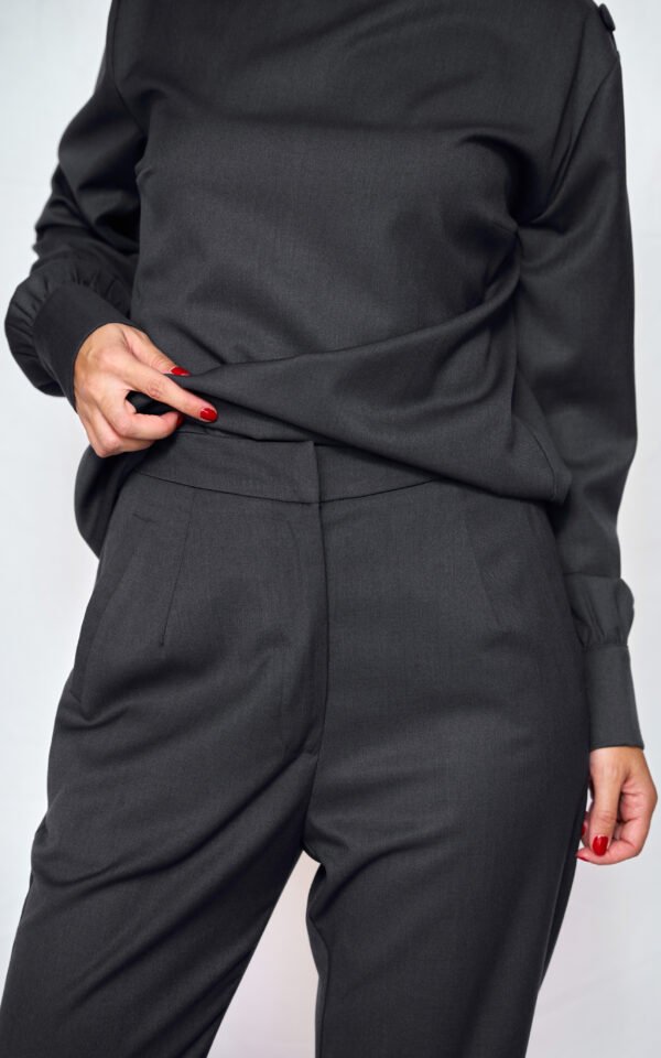High waist pants blue/ckontova παντελόνι - Image 4