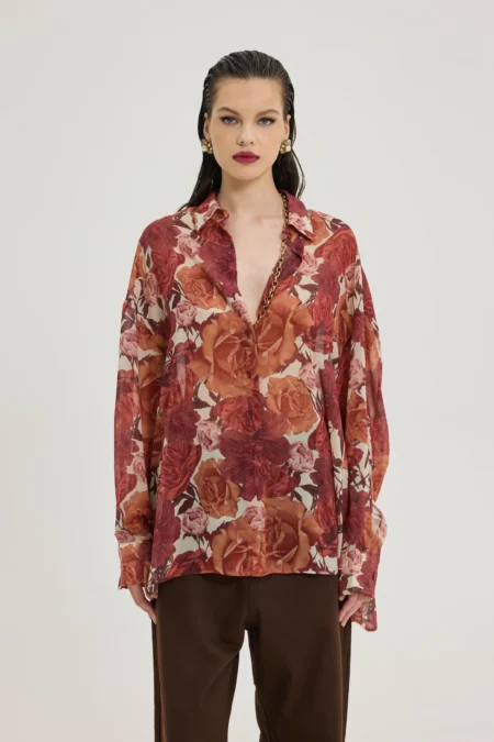 Heather Shirt (Drink To Forget Bordeaux)/Hemithea πουκάμισο