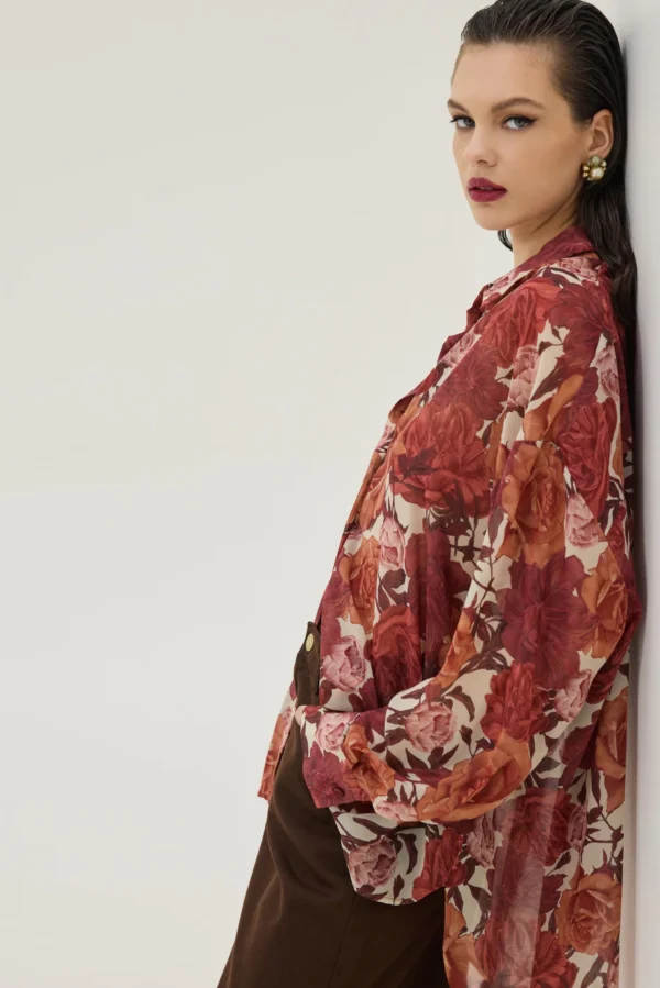 Heather Shirt (Drink To Forget Bordeaux)/Hemithea πουκάμισο - Image 3