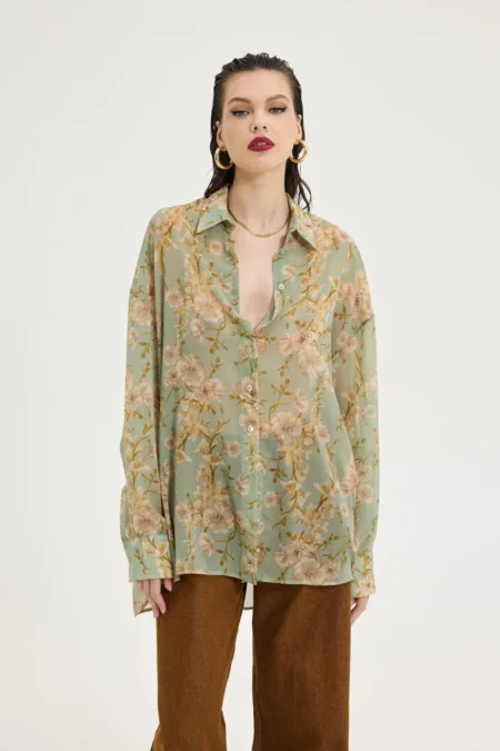 Heather Shirt (Fall's Love Mint)/Hemithea πουκάμισο