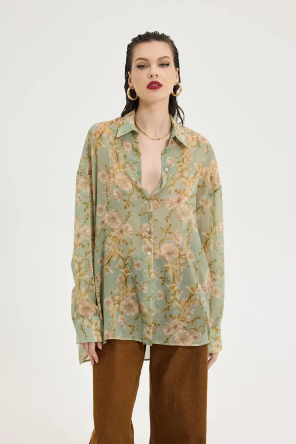 Heather Shirt (Fall's Love Mint)/Hemithea πουκάμισο