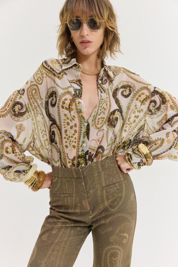 Heather Shirt (Golden Fields Cream)/Hemithea πουκάμισο