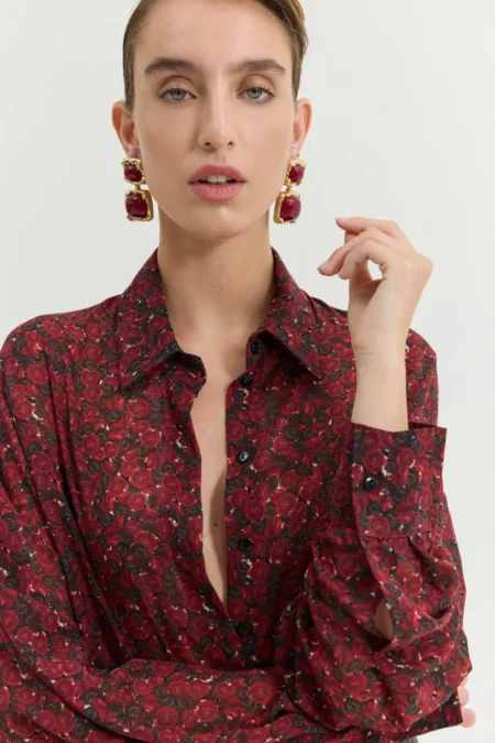 Heather Shirt (Happily Ever After Red)/Hemithea πουκάμισο