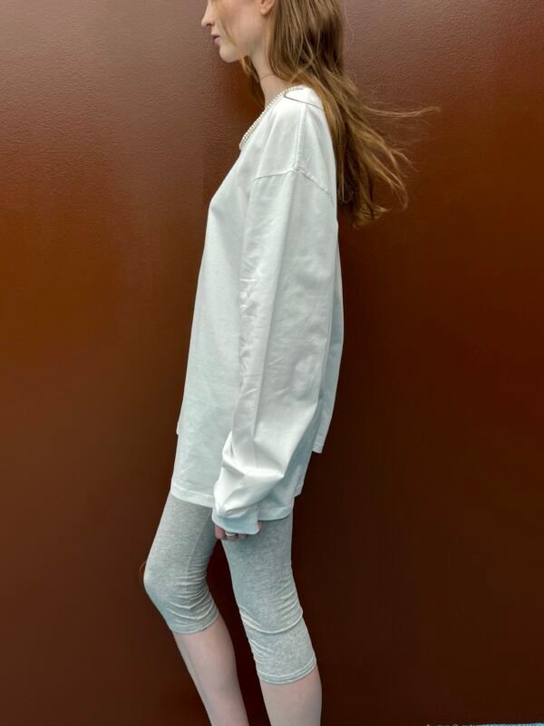 Μπλούζα με πέρλες white/Milk White μπλούζα - Image 3