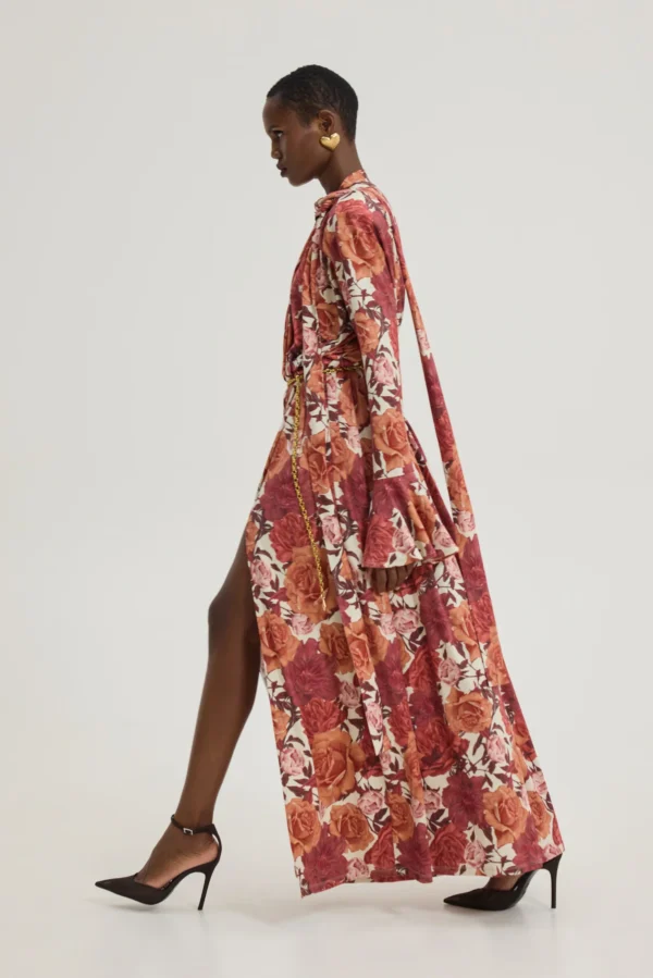 Peony Dress (Bordeaux)/Hemithea φόρεμα - Image 3