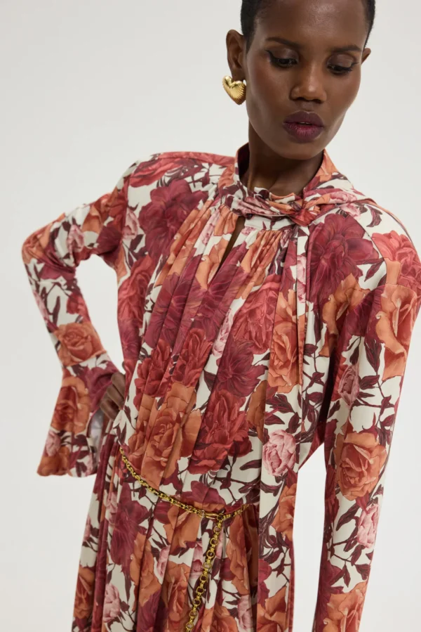 Peony Dress (Bordeaux)/Hemithea φόρεμα - Image 5