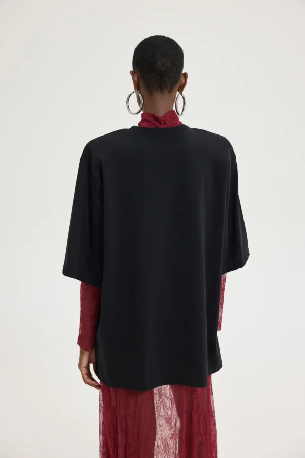 Sahara Flower T-shirt (Black)/Hemithea t-shirt - Image 4