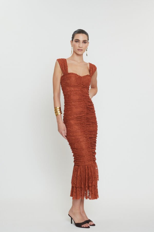 Layla lace dress terracotta/ Mix & Match φόρεμα - Image 2