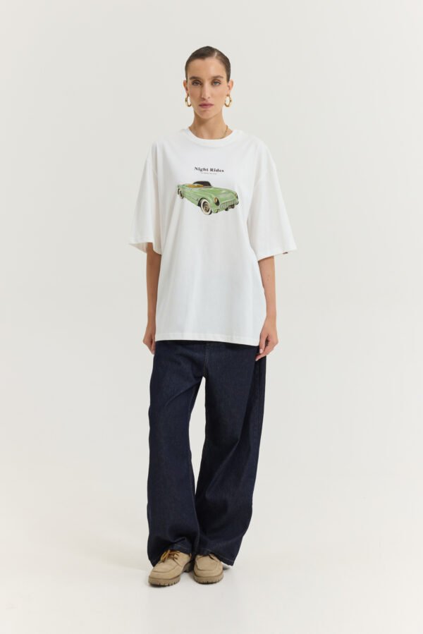 Cheetah T-shirt (Retro Car Off-White)/Hemithea t-shirt - Image 2
