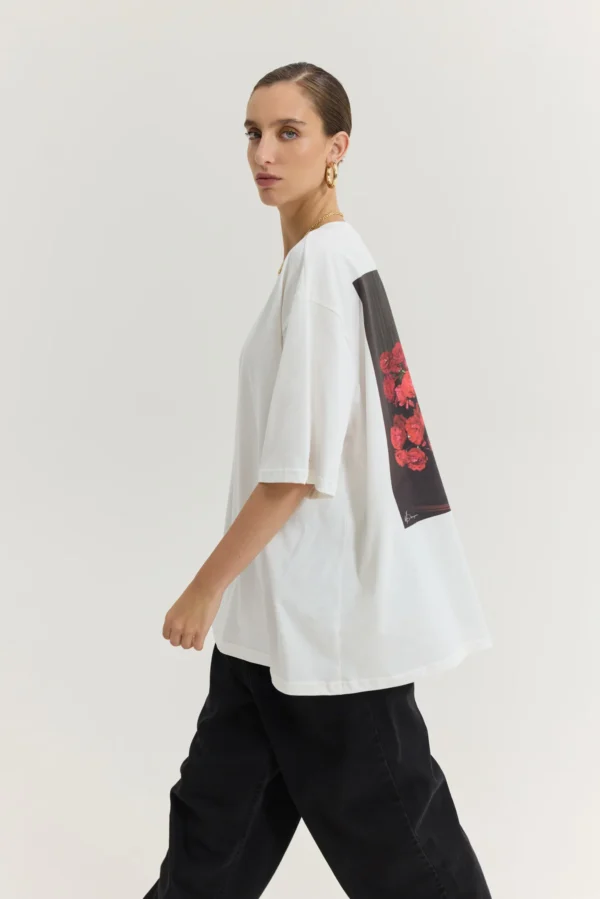 Cheetah T-Shirt (Vase With Roses)/Hemithea t-shirt - Image 3