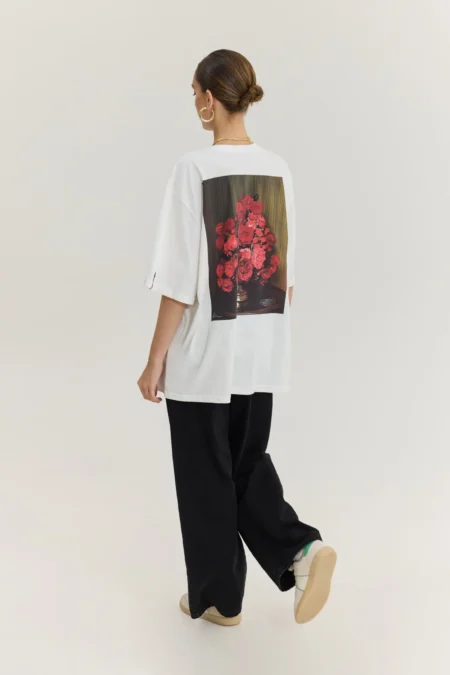 Cheetah T-Shirt (Vase With Roses)/Hemithea t-shirt