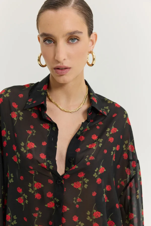 Heather Shirt (Hidden Rose Black)/Hemithea πουκάμισο - Image 2