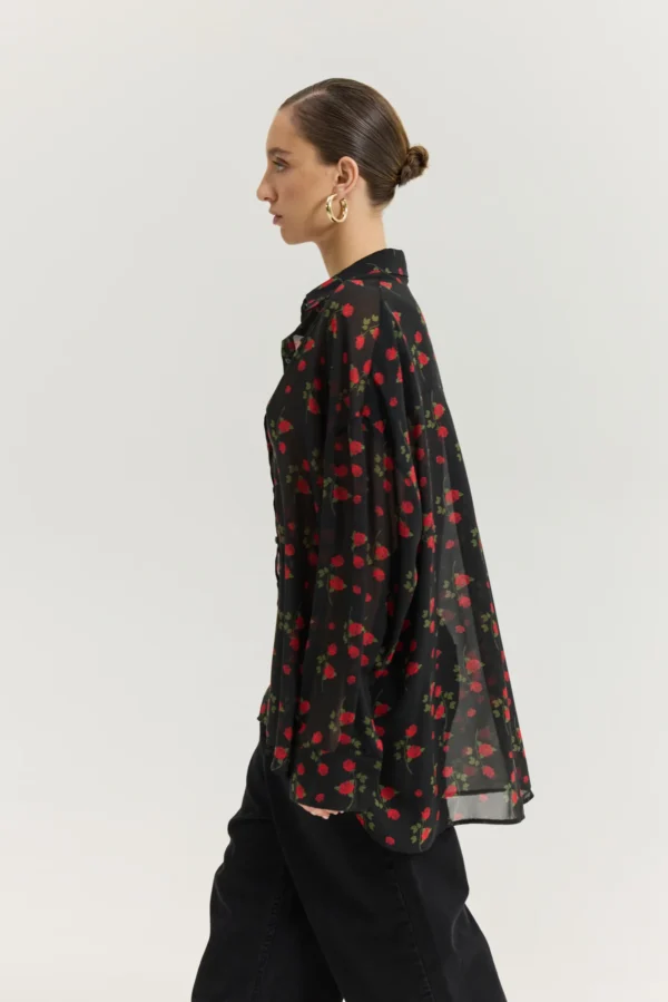 Heather Shirt (Hidden Rose Black)/Hemithea πουκάμισο - Image 3