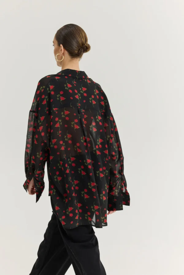 Heather Shirt (Hidden Rose Black)/Hemithea πουκάμισο - Image 4
