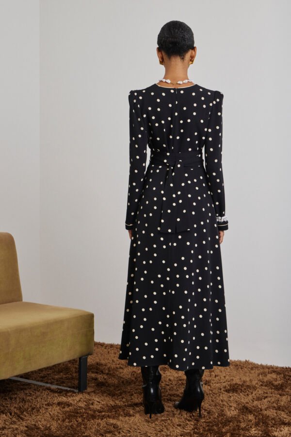 Zeta dress black-polka dots/ Mamoush φόρεμα - Image 4