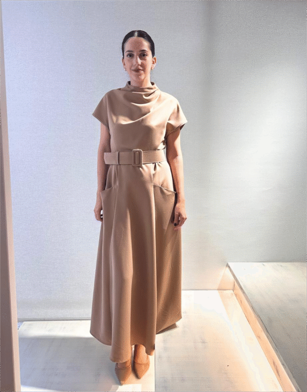 Signature dress beige/ckontova φόρεμα