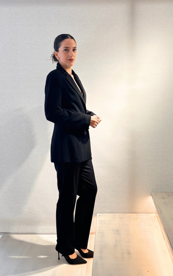 High waist pants black/ckontova παντελόνι - Image 3