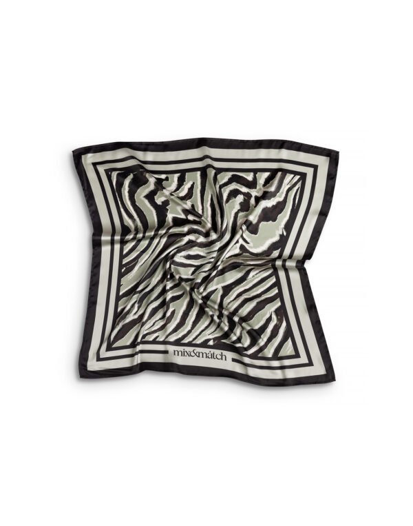 Mix & Match scarf olive zebra print/φουλάρι