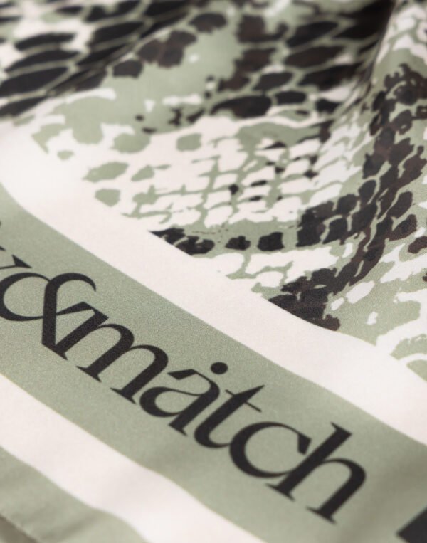 Mix & Match scarf olive snake print/φουλάρι - Image 2