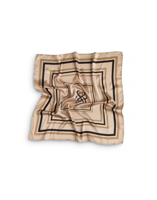 Mix & Match scarf beige logo/φουλάρι