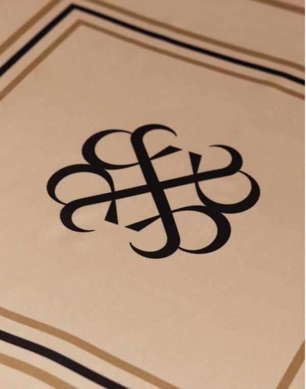 Mix & Match scarf beige logo/φουλάρι - Image 2