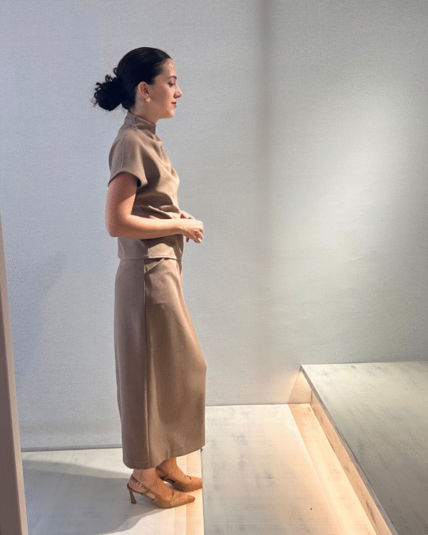 Beige pencil skirt/ckontova φούστα - Image 2