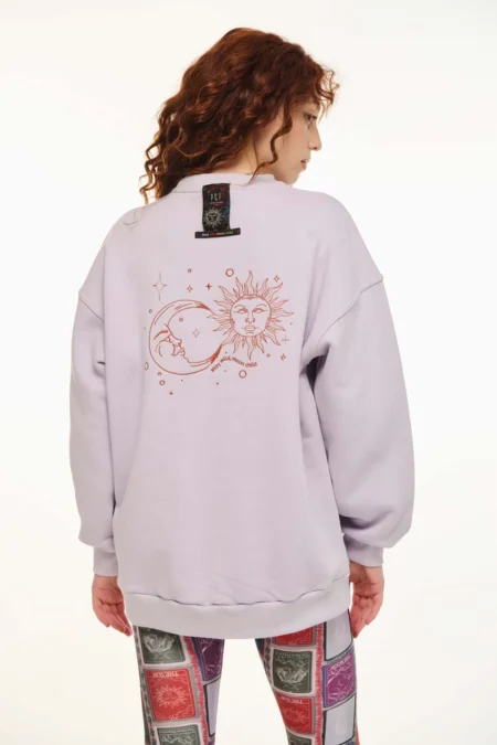 Φούτερ με κέντημα-soluna crewneck/P.C.P μπλούζα