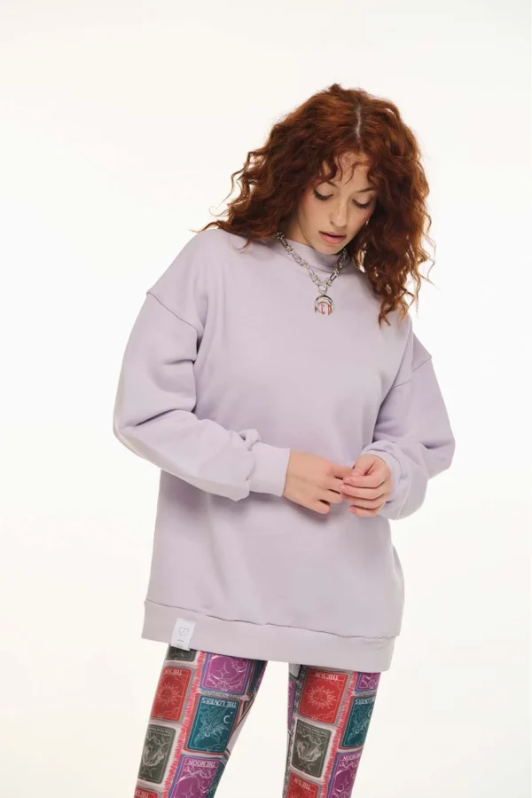 Φούτερ με κέντημα-soluna crewneck/P.C.P μπλούζα - Image 2