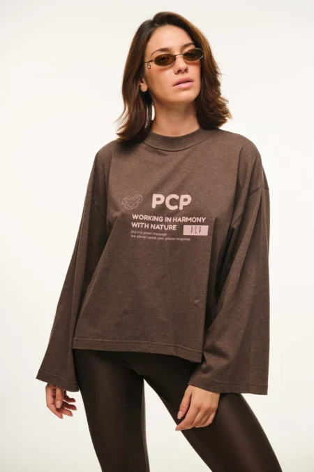 Μακρυμάνικη μπλούζα με τύπωμα/P.C.P μπλούζα