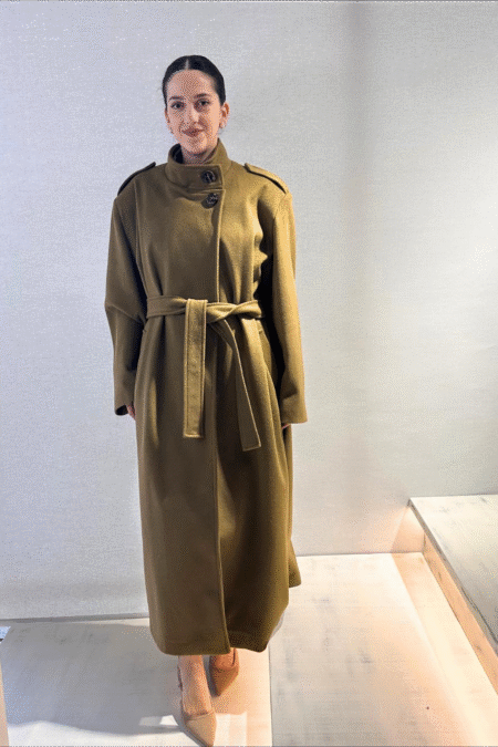 Khaki long coat/ckontova παλτό