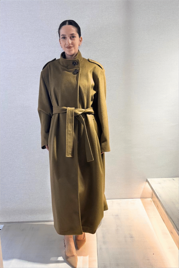 Khaki long coat/ckontova παλτό