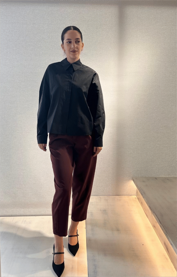 Olivia pants (bordeaux)/New age παντελόνι - Image 5