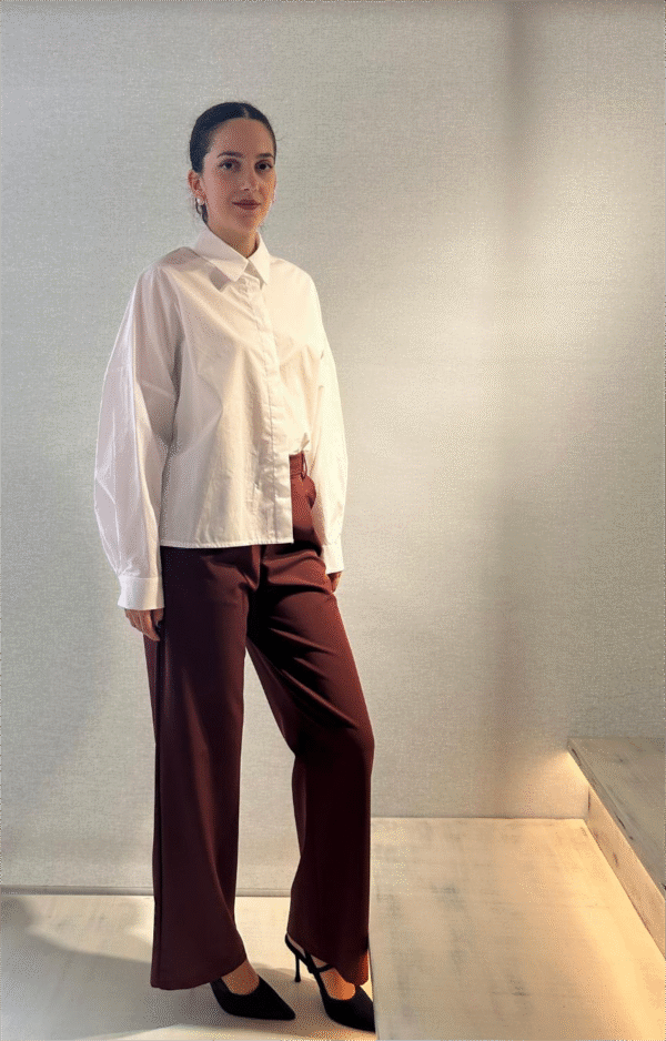 Pablo pants (bordeaux)/New age παντελόνι - Image 2