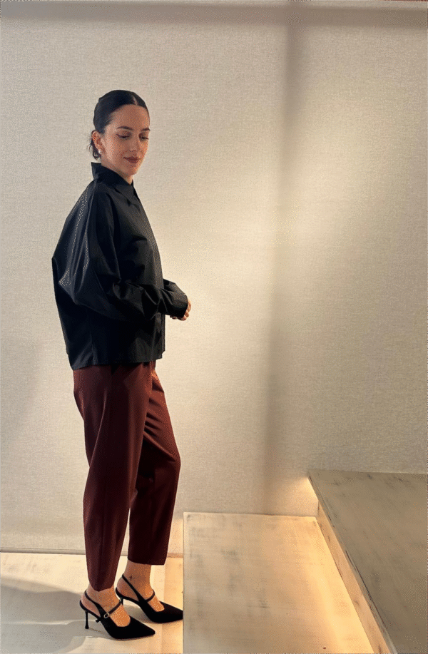 Olivia pants (bordeaux)/New age παντελόνι - Image 4